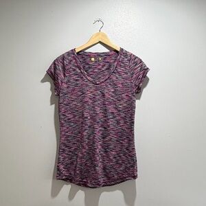 Xersion Pink and Gray Short Sleeve Tee